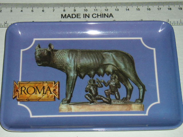 M3C21 - OBIECT AMINTIRE - ITALIA - MINI PLATOU - SIMBOL ROMA