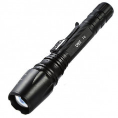 Lanterna BL-8668-T6 cu 5 moduri iluminare si accesoriu tip baston rosu foto