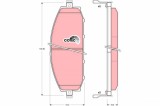 TRW GDB3222 COTEC set placute frana,frana disc