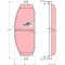 TRW GDB3222 COTEC set placute frana,frana disc