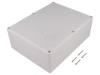 KRADEX Carcasă Universală ABS IP65 Gri 174x224x80mm, Bucșă Alama, Garnitură Inclusă