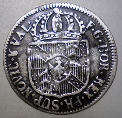 G.091 ELVETIA CANTON NEUCHATEL 1/2 BATZEN 1794 BILLON foto