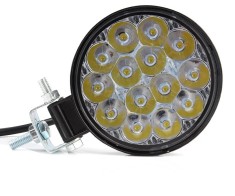 Proiector led rotund, 42w,12v-24v Lumina alba 6000k
