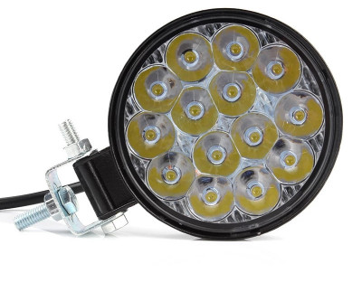 Proiector led rotund, 48w,12v-24v Lumina alba 6000k foto