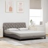 VidaXL Cadru de pat fără saltea, gri taupe, 160x200 cm, textil 3310612