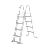 Scară Piscină 122cm, 2&times;3 Trepte &ndash; Inox