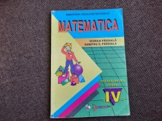 MATEMATICA MANUAL PENTRU CLAS A IV A VIORICA PARAIALA