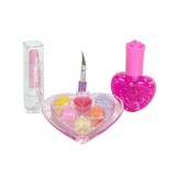 Gentuta de infrumusetare pentru copii, Ruj, oja si balsam buze, set 3 piese, ATU-088686, Oem