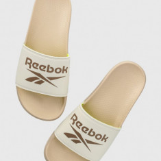 Reebok papuci femei, culoarea bej