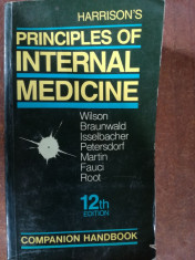 Harrison&amp;#039;s Principles of Internal Medicine Handbook(ed.12)- Wilson, Braunwald foto