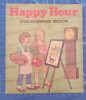 HAPPY HOUR colouring book - carte album de colorat vintage 1970 format mare
