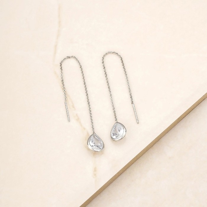 Cercei lungi tip lantisor (threader earrings)
