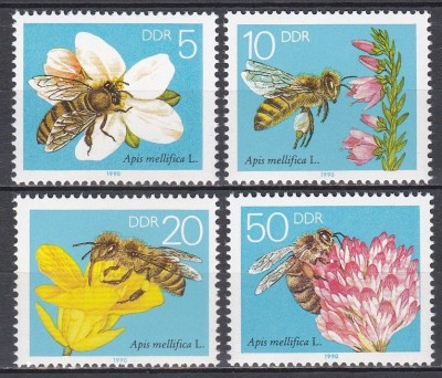 Germania RDG 1990 - Albine și flori, MNH foto