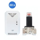 Set 20 Kituri Detector Gaz cu Electrovana PNI Safe House 200, 3/4 inch, Metan GPL
