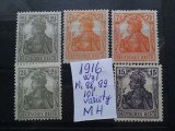 1916-Germania-Partial set-Wz 1-MH