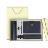 Set cadou 5 piese agenda, termos , umbrela, pix , USB drive, negru, Oem