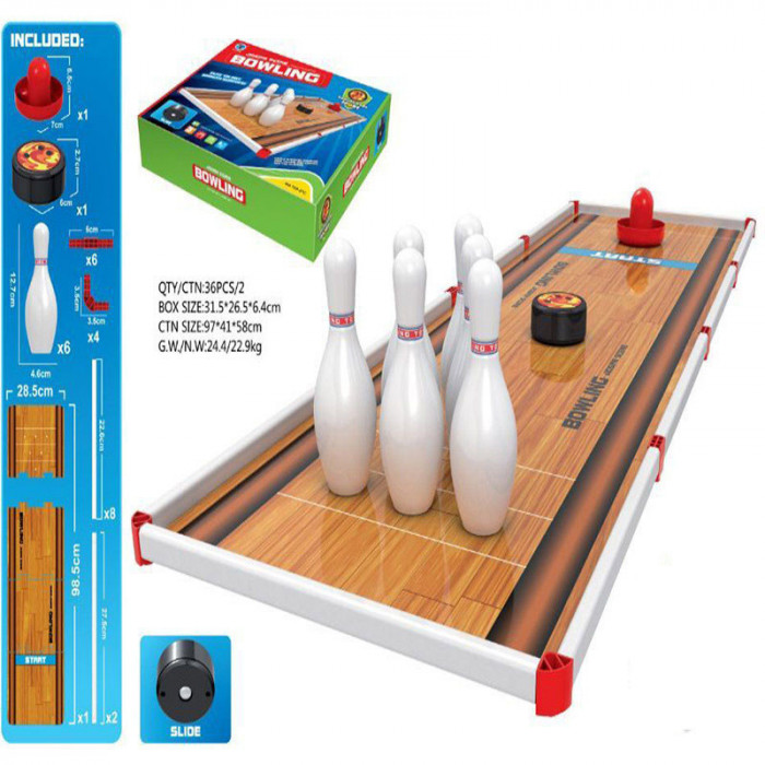 Set mini bowling cu popice pentru copii, scenariu Jigsaw