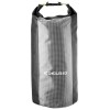 Sac Impermeabil Edelrid Dry Bag S, 5L, Negru/Transparent, Poliester, Roll-Top, Bucla Carabina, Fereastra