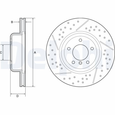 DELPHI BG9235C Disc frana foto