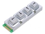 Tastatură Metalică 4 Butoane Rezistentă 1 Milion Cicluri