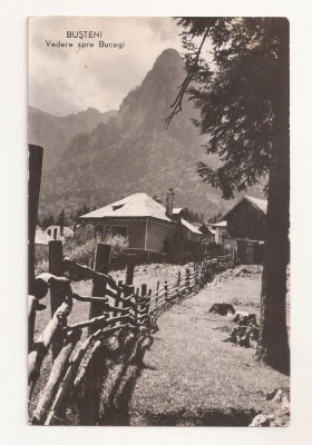 RF45 -Carte Postala- Busteni, vedere spre Bucegi, circulata 1963 foto