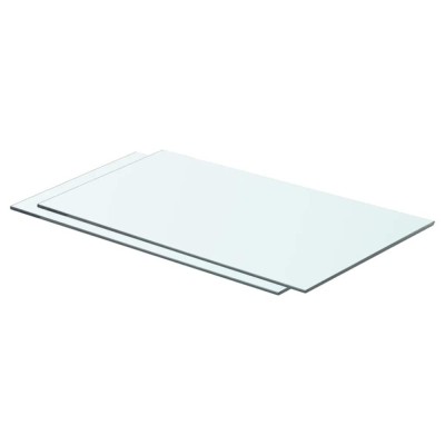 vidaXL Rafturi, 2 buc., 60 x 30 cm, panouri sticlă transparentă 3051566 foto