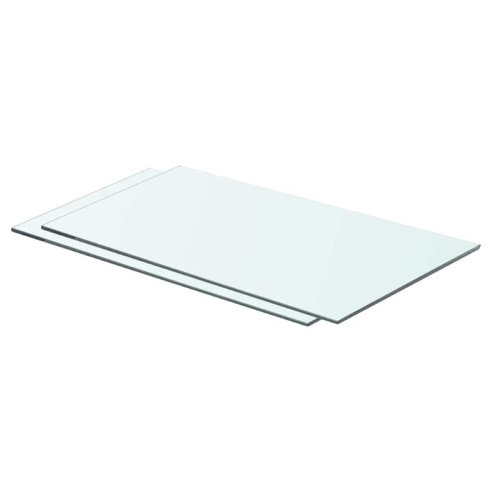 vidaXL Rafturi, 2 buc., 60 x 30 cm, panouri sticlă transparentă 3051566