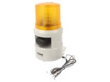 Sirena Luminoasă Acustică QLIGHT S100DS-WM-24-A, 24V DC, Flash Xenon, IP54, 105dB Ambră