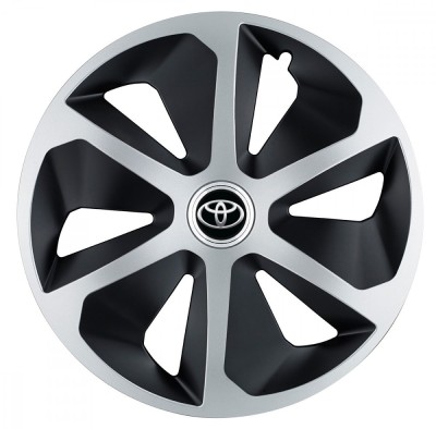 Set 4 capace roti Roco Gri-Negru R17 pentru gama auto Toyota foto