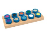 Joc senzorial cuburi tactile, 10 piese, 2 ani +, Andreu Toys