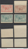 1904 FRANTA lot 4 vignete nedantelate rare - Ruperea Concordatului cu Vatican