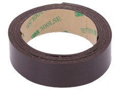 Bandă magnetică cauciuc 19mm x 1m 3M