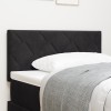 VidaXL Tăblie LED Negru 100 cm Material textil, lemn