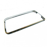 Husa Bumper Metalica Apple iPhone 4G / 4S Negru Bulk