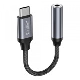 Adaptor Audio USB-C - 3.5mm Tech-Protect Ultraboost, Negru, Universal