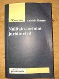 Nulitatea actului juridic civil- Gabriela Florescu