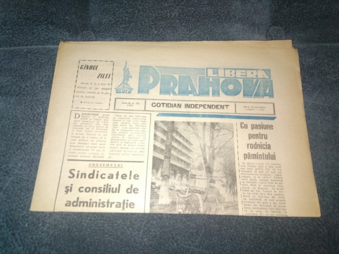 ZIARUL PRAHOVA LIBERA 20 NOIEMBRIE 1990