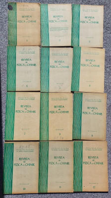 Lot 12 numere Revista de fizica si chimie 1979 (nr 1-12), 384 pagini total foto