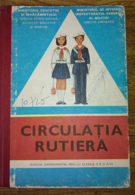 Haralambie Vlăsceanu CIRCULATIA RUTIERA manual experimental clasa V, 1978 foto