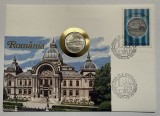 1 Leu 1966 Romania UNC, plic/holder FDC