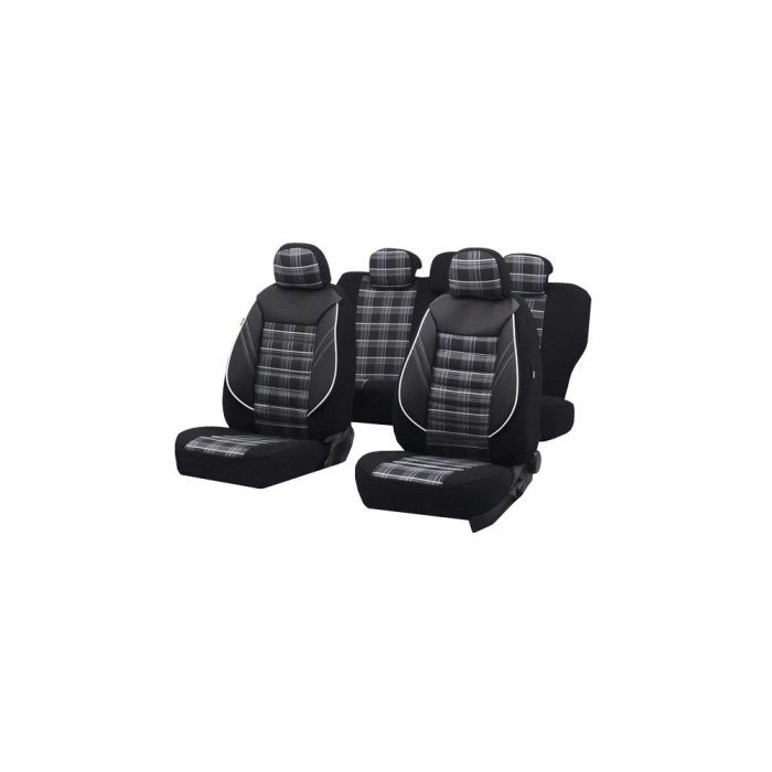 Set huse scaune compatibile Dacia Logan III 2021-2025 ( compatibile cu sistem AIRBAG)