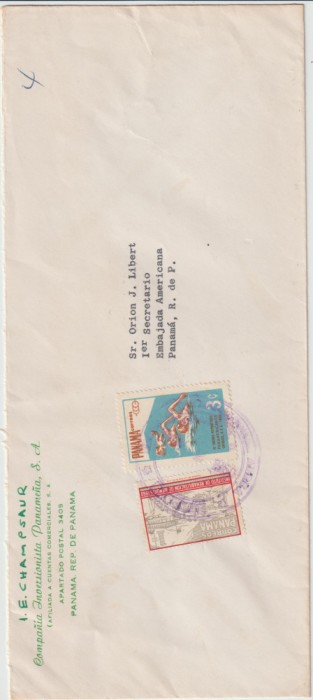 Panama 1960 , Plic Circulat catre ambasada Statelor Unite