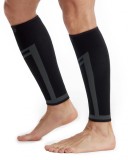 Set de 2 ciorapi de compresie pentru glezne CAMBIVO, textil, negru/gri, marimea S-M