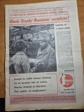 ziarul flacara 21 ianuarie 1983 - vizita lui ceausescu la brasov ,interviu zoe dumitrescu busulenga,echipa de fotbal universitatea craiova