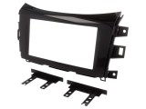 Cadru radio ACV Nissan 2 DIN negru lucios pentru bord auto