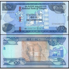 Etiopia 2023 - 100 birr, necirculata
