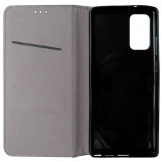 Husa tip carte cu stand Smart Magnet neagra pentru Samsung Galaxy Note 20, Note 20 5G foto