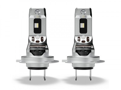 Set 2 H7 Osram Night Breaker Speed LED omologate RAR Street Legal +230% cutie service foto