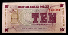 British Armed Forces 10 Pence 1972 Seria 6 UNC necirculata ** foto