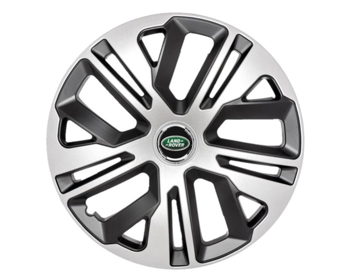 Set 4 capace roti 15`` Raven Gri-Negru, Compatibile cu Land Rover
